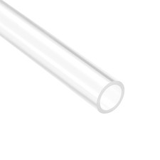 4mm ID x 6mm OD x 305mm PC Rigid Round Clear Pipe for DIY Plastic Tube,2 Pcs