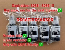 5 x Genuine Epson 502 Black Ink Bottle for ET-2700 ET-2750 ET-3700 ET-3750