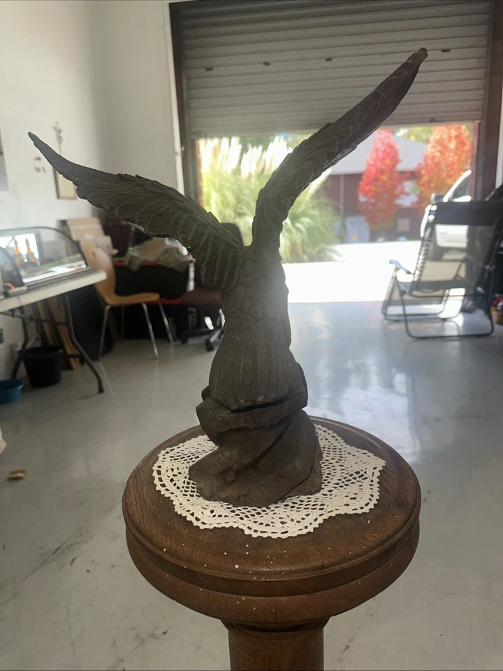 Vintage Bronze Eagle Statue - Image 3 of 4