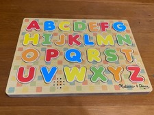 Melissa  Doug Alphabet Sound Puzzle - 26 Pieces Tested Works Talks