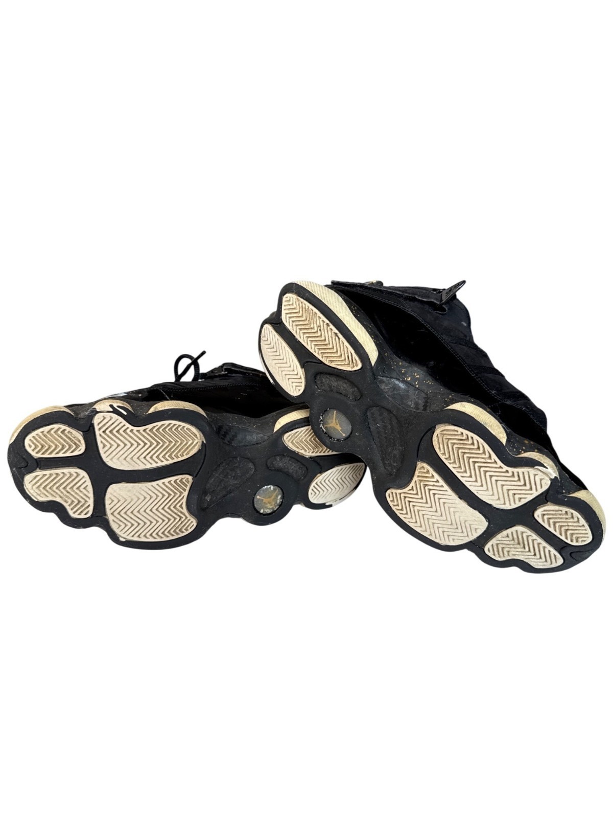 Rare Nike Air Jordan Retro 6 Rings Sneakers Black/Gold Speckle Mens Size 9 Pre-O thumbnail 7