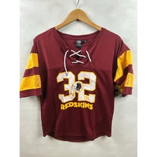 NFL Washington Commanders Women's Lace Up Front Top Size Large NWT Football