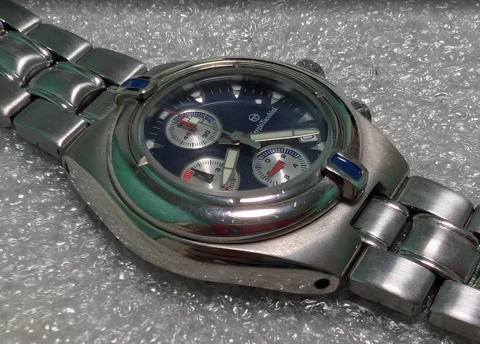 RARO CRONÓGRAFO Reloj Pulsera Hombre Cuarzo SERGIO TACCHINI Hecho en Türkiye. 41mm Foto 3 de 4