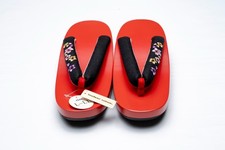DEAR VANILLA AUTHENTIC JAPANESE YUKATA KIMONO GETA SANDALS 25.5cm US SIZE 8.5