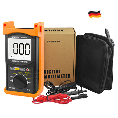 BTMETER 5000V Isolationswiderstandstester Ohmmeter Voltmeter 200GΩ CAT IV 750V
