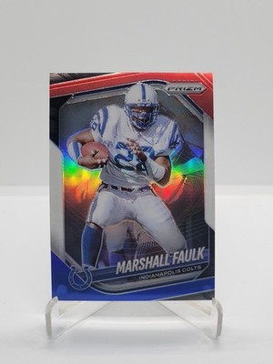 2025 Panini Prizm #75 Marshall Faulk Red White and Blue
