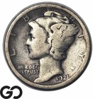 1921 Mercury Dime — photo from another recent sale