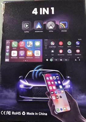 4-in-1-Adap, kabellos Apple CarPlay/Android Auto-Systeme nutzen. Neu