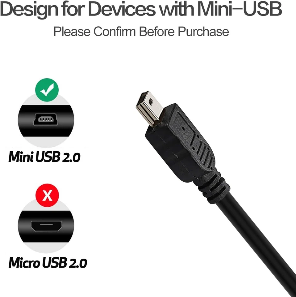 USB2-A-MB-25ST, Premium 25Ft USB 2.0 a to Mini B 5 Pin USB Cable - Image 4 of 4
