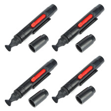 4x Black 3 IN 1 Camera Lens Dust Wiper Kit Cleaning Pen Dust Cleaner Soft Brush