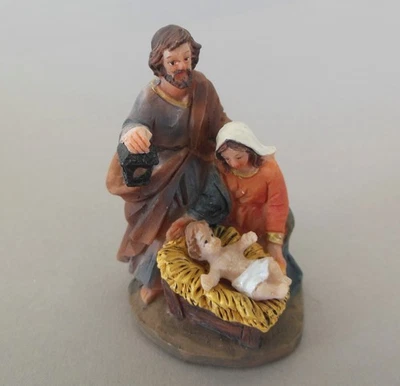 MEL-O-DESIGN Heilige Familie 7 cm hoch Krippenfigur Krippe Klosterarbeit 1 Stück Nr. C