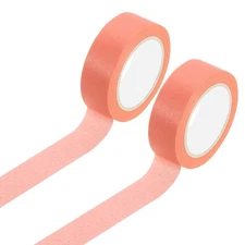 2 Rolls Colored Masking Tape, 11 Yards x 0.6" Decorative Tape, Dark Pink