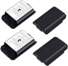 Replacement Battery Pack Cover for Microsoft Xbox 360 Wireless Controller, 4 Pac