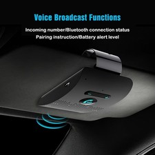 Bluetooth 5.0 Handsfree Car Kit Hifi Speaker 2W Wireless Audio Receiver MP3