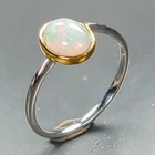 Women jewelry ring Natural Opal Ring 925 Sterling Silver Size 6.75 /R472414