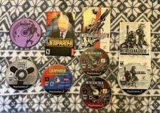 Lot Of PlayStation 2 (PS2) Games Guitar Hero II, Metal Gear Solid 2, & Jeopardy