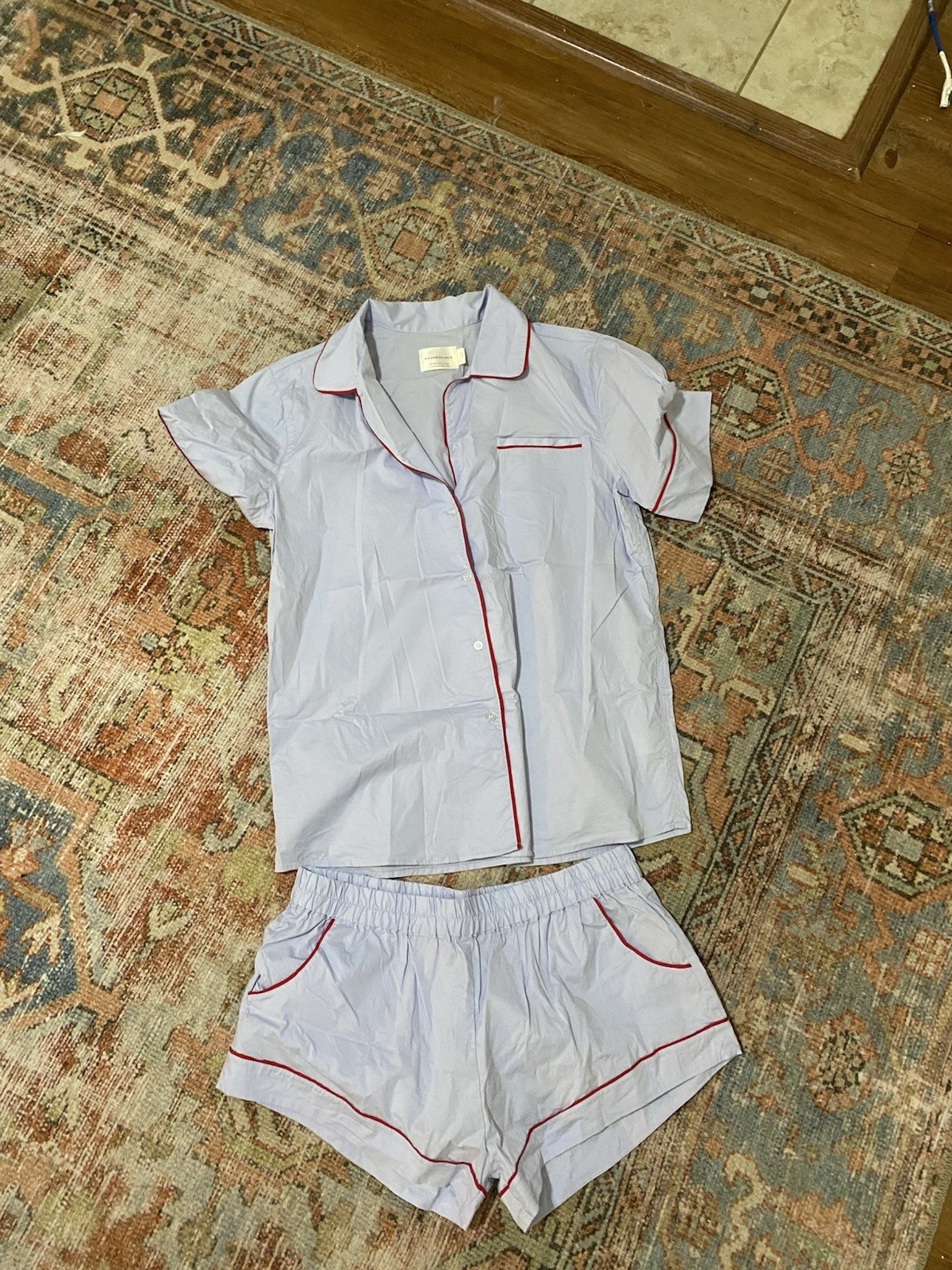 Maison Du Soir Jane Pajama Set in Light Blue Large - image 1