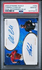 PSA 10 2025 Topps Dynamic Duals Corbin Carroll Jordan Lawler Blue Dual Auto /25