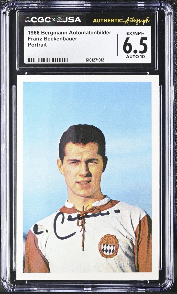 Carte Sportive Franz Beckenbauer Rookie 1966-67 Bergmann - Gradée BGS Authentic, édition Originale