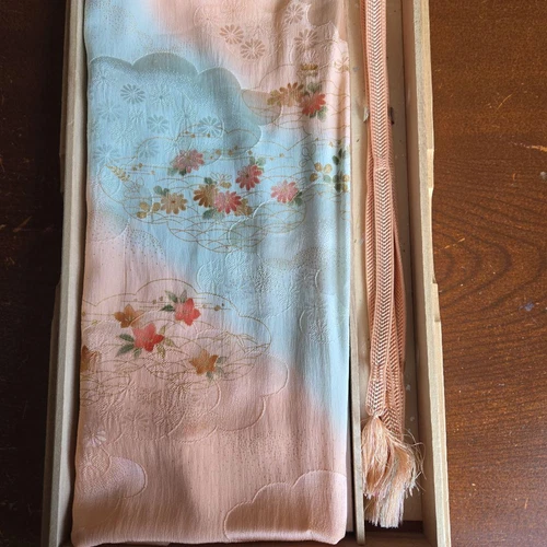 Pure Silk Obijime Obiage Set Ne1 Japanese Kimono Komon Visityear'S Braided Weddi - Picture 1 of 2