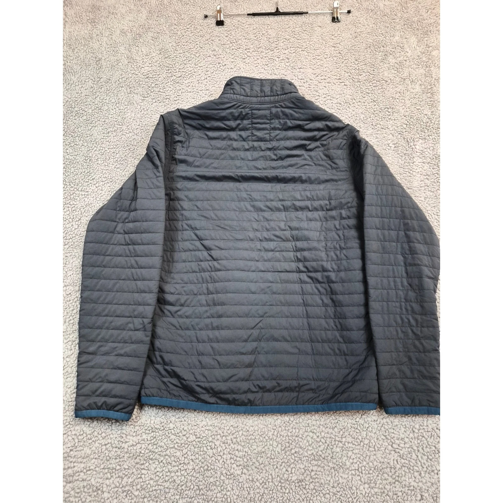 NWT Relwen Insulated Windzip Popover Quilted Jacket Men's M Blue (1473) - product detail image 9