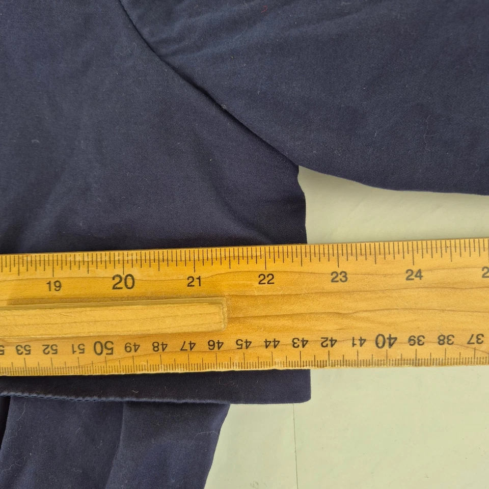 Женское пальто-парка OASIS 10 темно-синее из хлопковой смеси верхняя одежда с капюшоном - Изображение 3 из 4