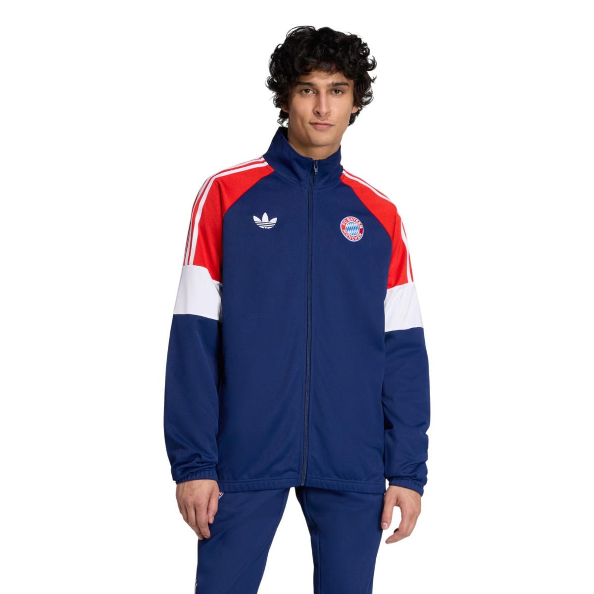 Men's Adidas Originals Blue Red FC Bayern Munich LFSTLR Track Top