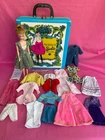 Vintage Barbie Clone Doll Uneeda Wendy Blonde Swirl 1960s Handmade Clothes Case