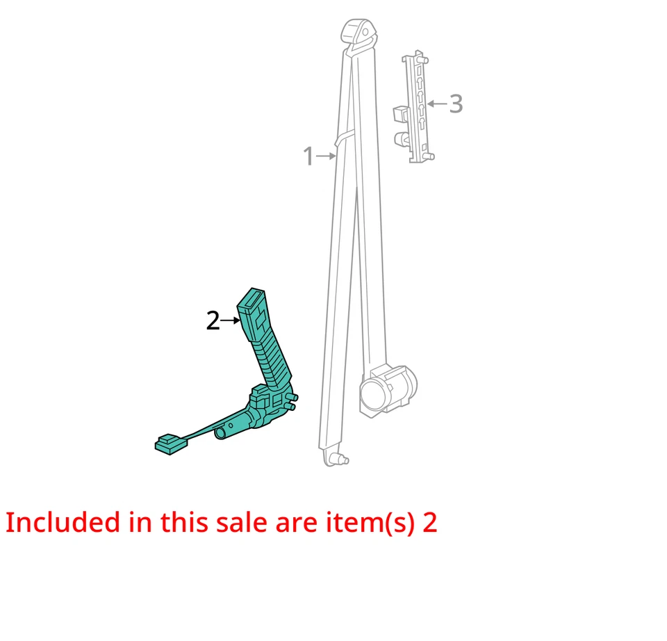 Cinturón de seguridad banco delantero asiento 40/20/40 dividido para furgoneta 14-22 PROMASTER 1500 1667011 Foto 3 de 4