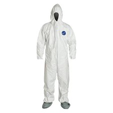 Dupont Ty122swhxl0025vp Tyvek 400 Hooded Disposable Coverall, Attached