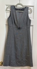 Tahari Arthur S. Levine Gray Sleeveless Dress Size 8