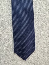 Brooks Brothers Makers Navy Textured Geometric Tie approx 4 wide