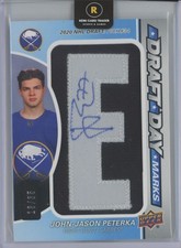 2022-23 Upper Deck SP Game Used Draft Day Marks John-Jason Peterka Rookie Auto