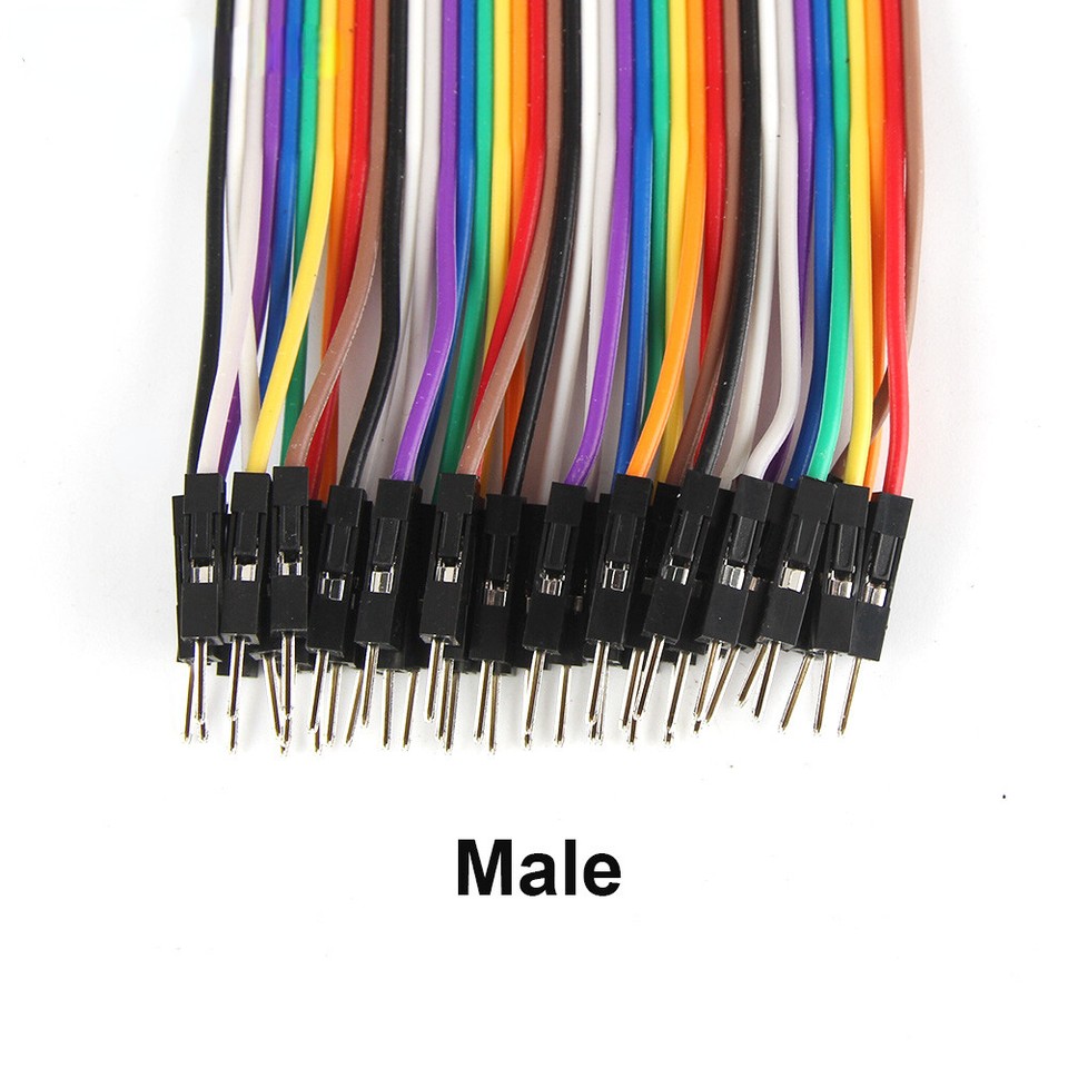 40 Pin Dupont Cables M-F, M-M, F-F Jumper Breadboard Wire GPIO Ribbon ...