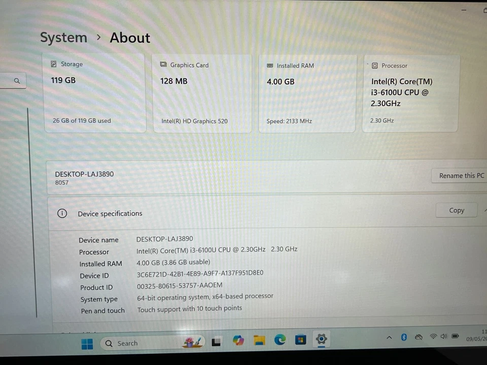 Lenovo Yoga 510-14ISK 2-in-1 Touchscreen Ram 4GB SSD 128GB Windows 10 Laptop - Image 3 of 4