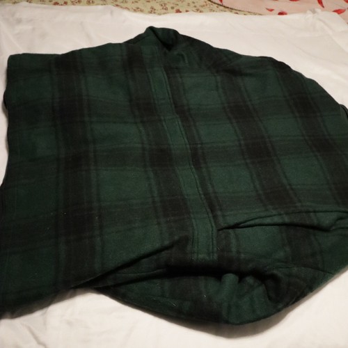Vtg Boat Works Green Plaid Wool Button Up Work Chore Jacket Large Men’s Size XL - Picture 9 of 9
