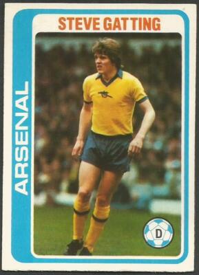 TOPPS 1979 FOOTBALLERS #348 - ARSENAL - STEVE GATTING *ROOKIE* CARD