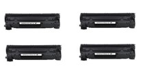 Pack de 4 CARTUCHOS DE TÓNER COMPATIBLES PARA USAR EN HP CB436A/CB435A/CE285A/Canon 125