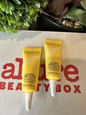 2x Saturday Skin Yuzu Vitamin C Sleep Mask  0.27 fl Oz/8 mL NWOB Travel Size