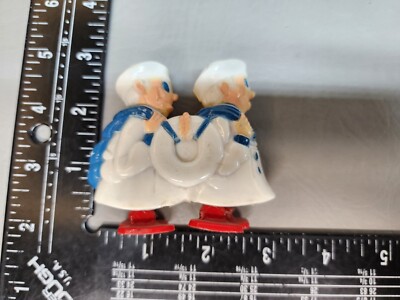 Vintage Ramp Walker Plastic Sailors S.S. Shore Leave Made In USA  2 1/2  Tall