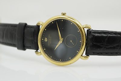 Raymond Weil Geneve 18K Gold Plated 32mm Black Dial Watch Raymond Weil Geneve 18K Gold Plated 32mm Black Dial Watch
