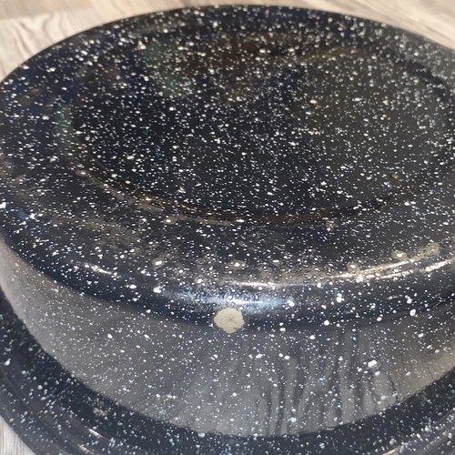 Black Speckled Enamelware Camping Handled Pots/Lid - Picture 10 of 14