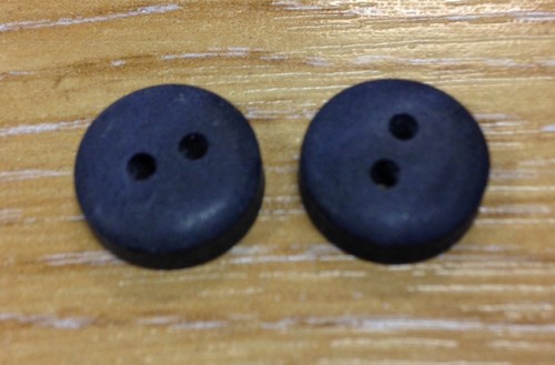 6x smartie buttons multi tone shimmer gloss matt 2 hole 11mm-12mm tonal pearl - Picture 14 of 18