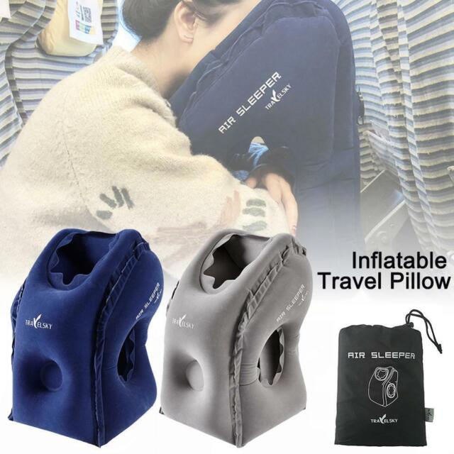 Inflatable Air Pillow Air Bolster Comfortable Sleep Soft CushionOffice NapPillow TR11717