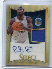 2012-13 SELECT #294 FESTUS EZELI AUTOGRAPH JERSEY RC #77/199, WARRIORS, 020722