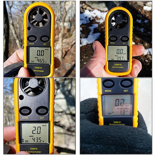 LCD Digital Anemometer Thermometer Temperature Meter Air Wind Speed Tester Gauge - Picture 8 of 11