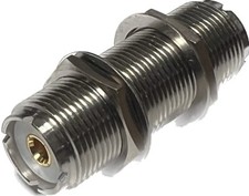 UHF Female to UHF Female SO239 BULKHEAD 2 PACK RF Coax Adapter Connector USA