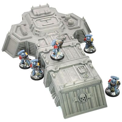 Space Marine Chapter HQ Kaserne 28 mm Gelände Grimdark Wargaming Sci-Fi