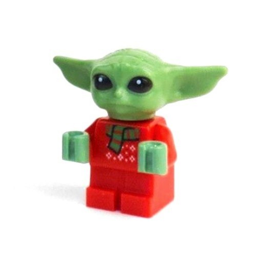 NEW LEGO CHRISTMAS GROGU MINIFIG 75307 figure star wars advent baby yoda scarf - 第 1/1 張圖片