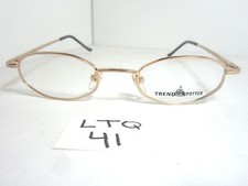 Vtg 90s TRENDSPOTTER Eyeglass Frame 47 Gold Mens Womens LTQ-41 